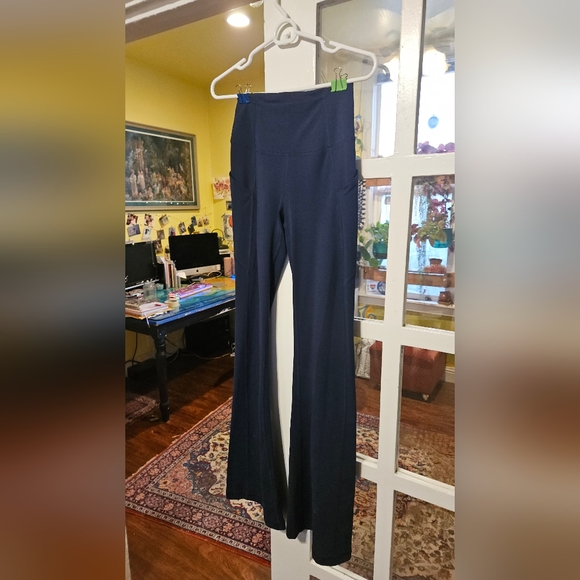 Fabletics Pants - Women's Navy PureLuxe Fabletic Bootcut Leggings